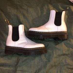 Dr. Martens white Chelsea boot